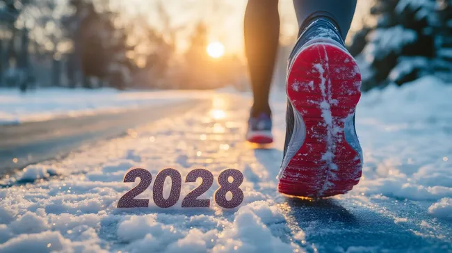 Läufer startet motiviert ins neue Jahr 2028