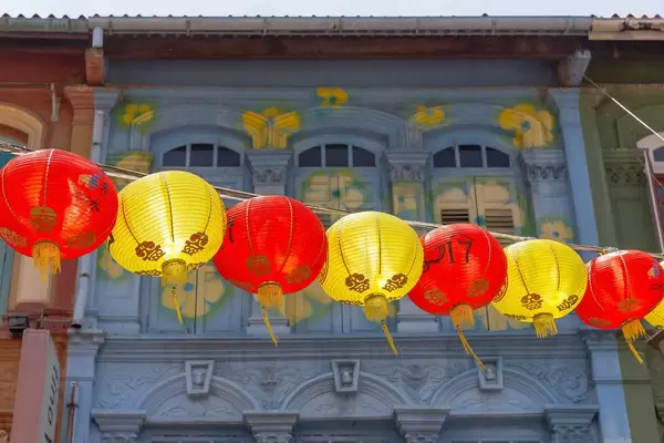 Lampen in Chinatown, Singapur