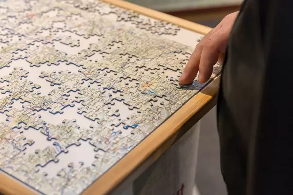 Landkarte von Deutschland als Puzzle - Boot Düsseldorf 2018