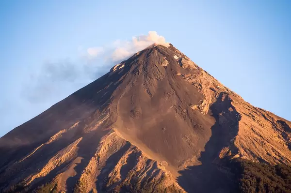 Landscape Nature Photo of Volcan de Fuego Stratovolcano in Guatemala