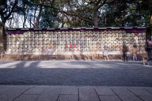 Langzeitbelichtung bei Tag im Yoyogi Park