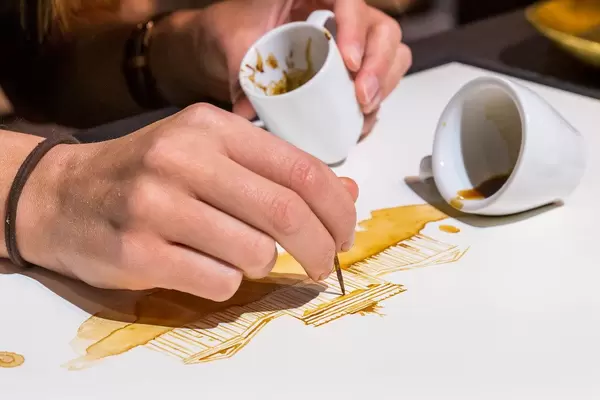 Latte Art: Brandenburger Tor Berlin