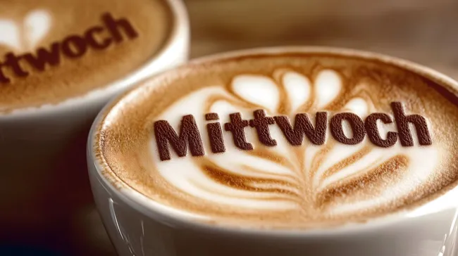 Latte Macchiato mit mittwochlicher Botschaft