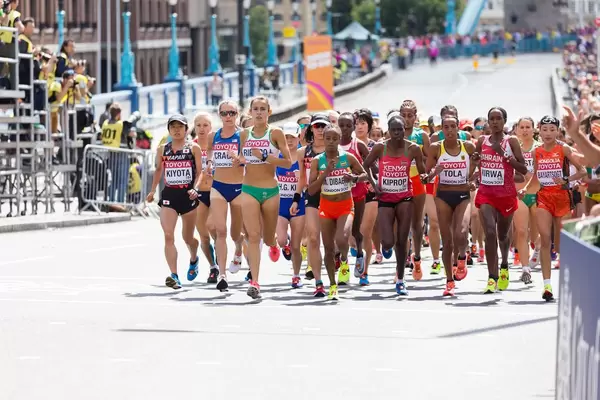 Läuferinnen (Marathon Finale) bei den IAAF Leichtathletik-Weltmeisterschaften 2017 in London