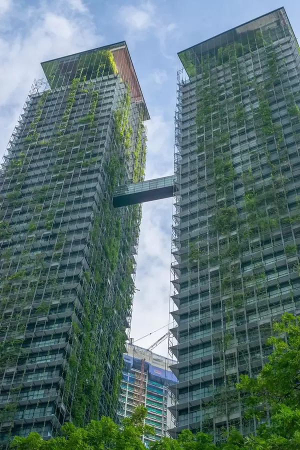 Le Nouvel Condominium across Petronas Twin Towers in Kuala Lumpur