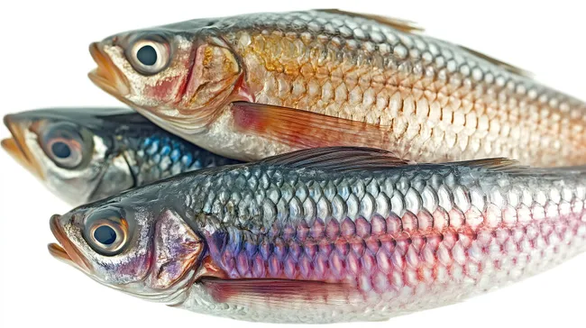 Lebendige Fischskizze auf weißem Grund