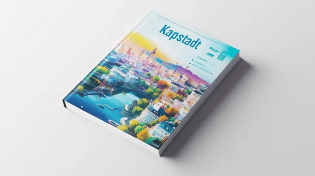 Lebhaftes Stadtbild mit Blick auf Kapstadt