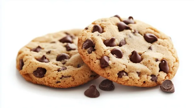 Leckere frisch gebackene Schokoladenkekse