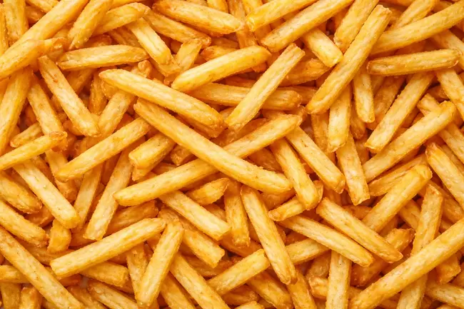 Leckere knusprige Pommes frites