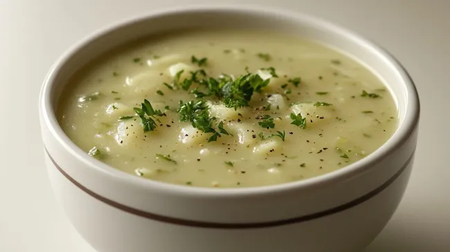Leckere Kohlrabisuppe mit frischen Kräutern