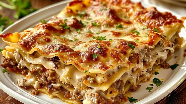 Leckere Lasagne mit Hackfleisch und Käse