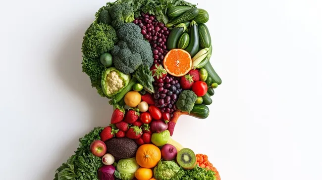 Leckere Obst- und Gemüsevariationen in Herzform