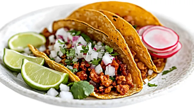 Leckere Tex-Mex-Tacos mit frischem Gemüse