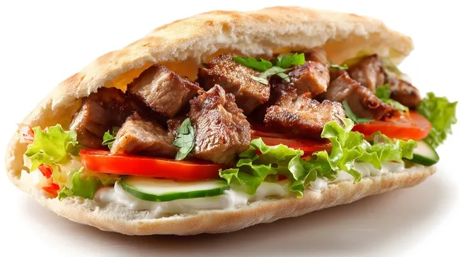 Leckerer Döner mit frischen Zutaten