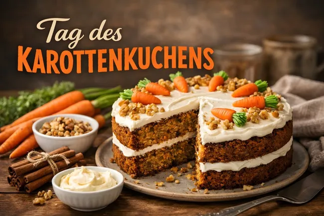 Carrot Cake Day am 3. Februar — Saftiger Kuchen