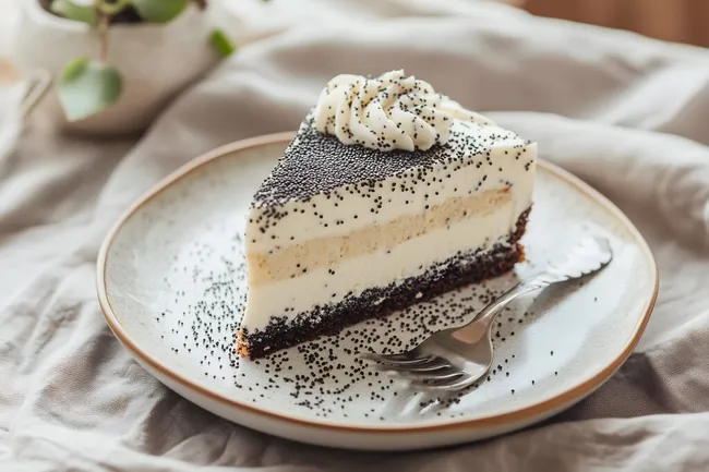 Leckerer Mohn-Joghurt-Tortentraum