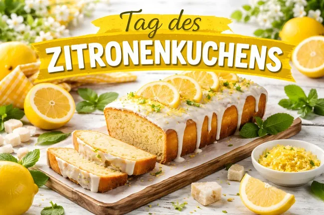 Tag des Zitronenkuchens am 15. März
