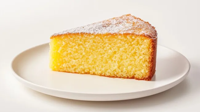 Leckerer Zitronenkuchen mit Puderzucker