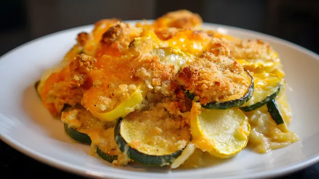 Leckerer Zucchini-Auflauf mit goldbrauner Kruste
