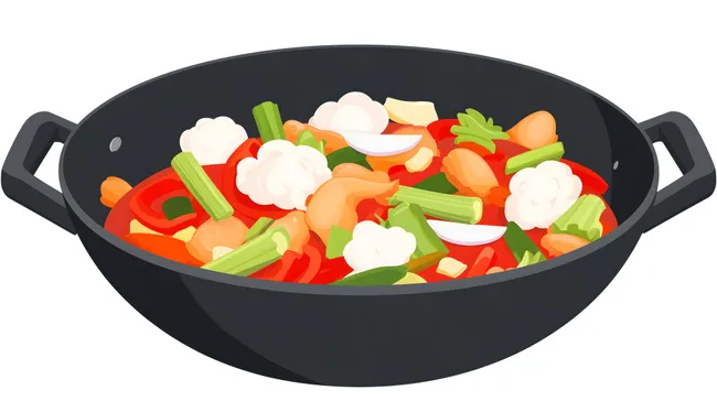 Leckeres Gemüsewok mit bunter Mischung