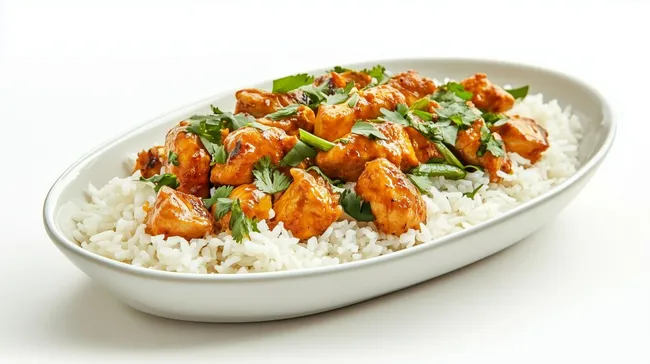 Leckeres Hühnchen-Curry mit Jasminreis