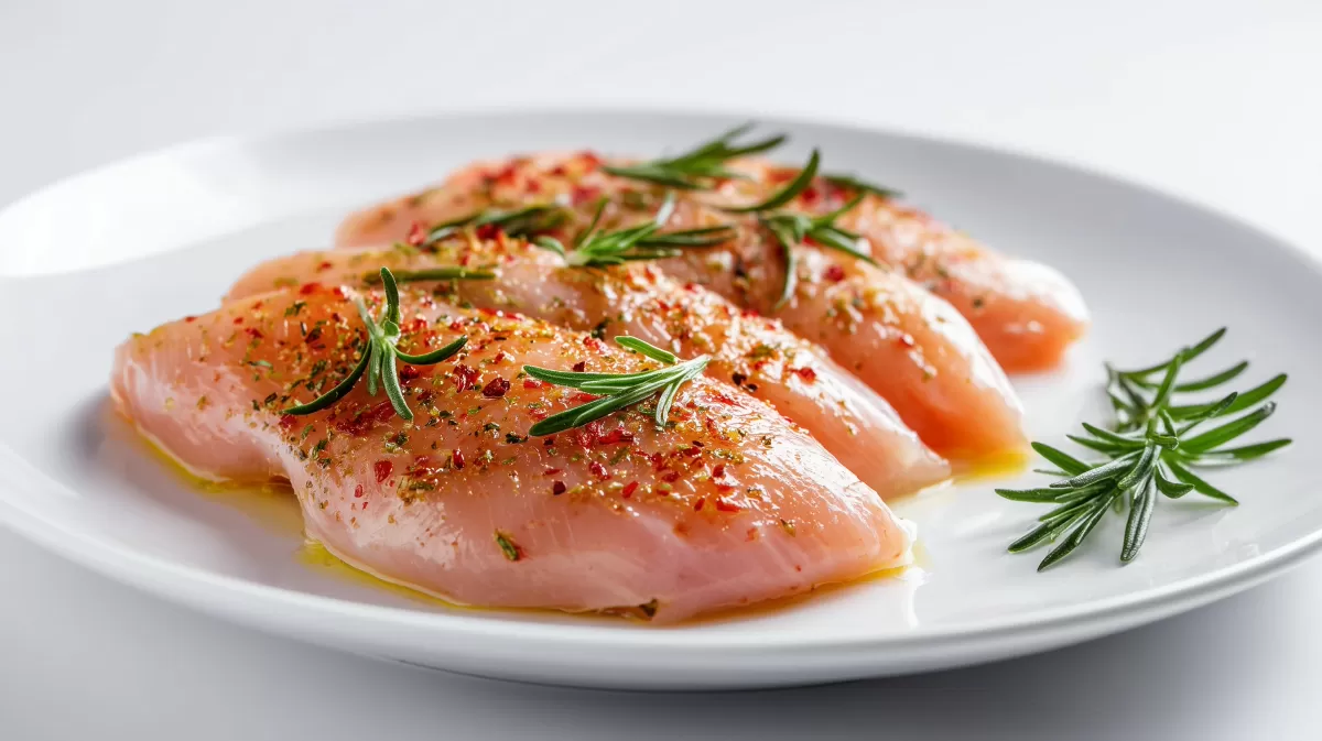 Leckeres Lachs-Steak mit Kräutern und Gewürzen