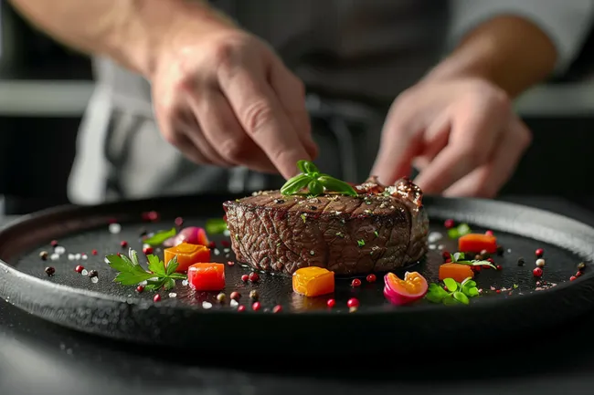Leckeres Rinderfilet mit frischem Gemüse