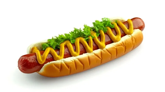 Leckerster New-York-Style Hot Dog mit frischem Salat