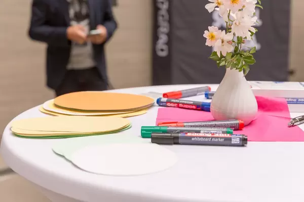 Leere Notizzettel für die Sessionplanung