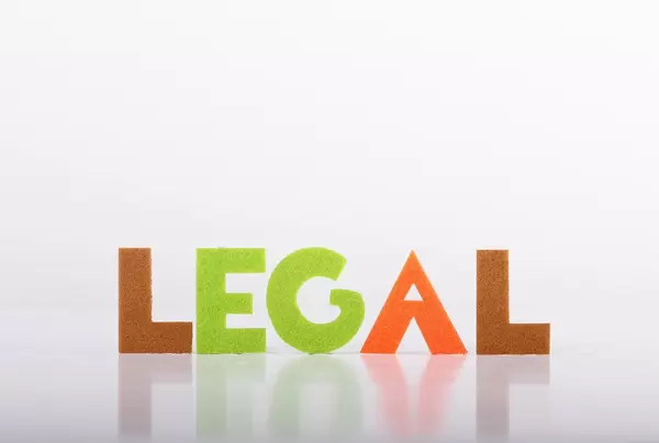 Legal text on white background