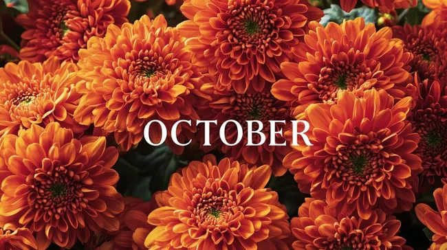 Leuchtende Herbstblüten im Oktober