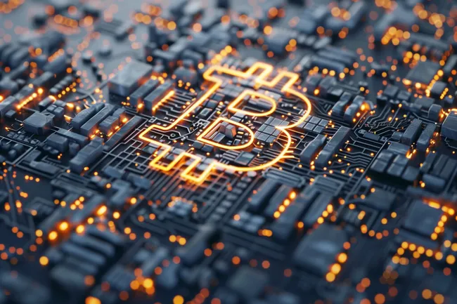 Leuchtende Schaltkreis-Struktur