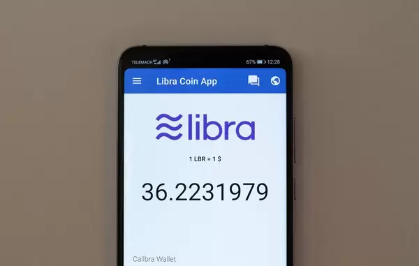 Libra Coin App on smartphone