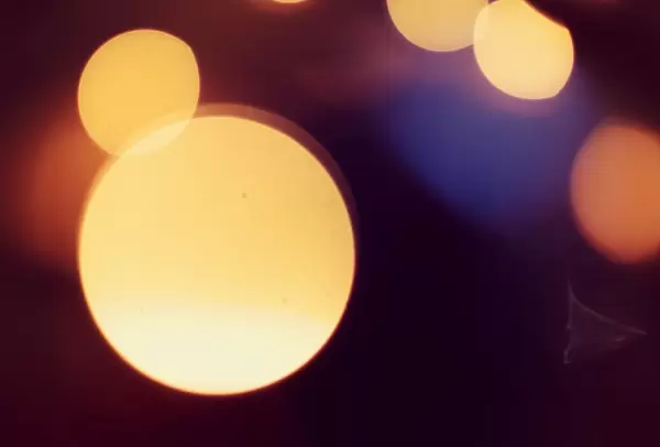 Lichtkreise verbreiten festliche Stimmung