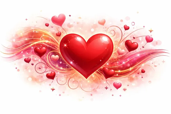 Liebesgefühl - Herz-Illustration für Romantik und Liebe