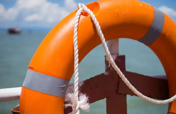 Life Belt Bokeh on a Ha Long Bay Ferry