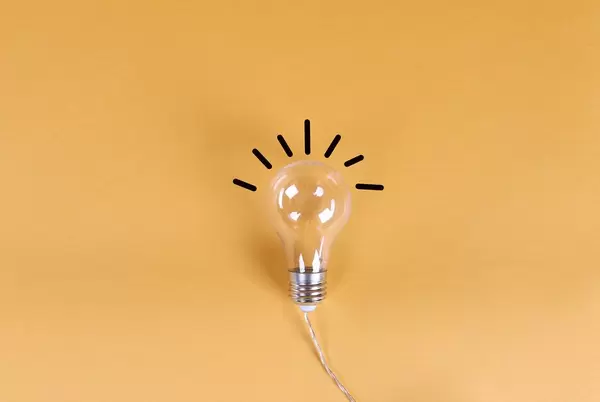 Light bulb idea concept