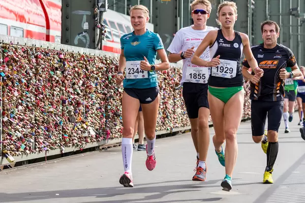 Lisa Hahner beim Gerolsteiner Brückenlauf