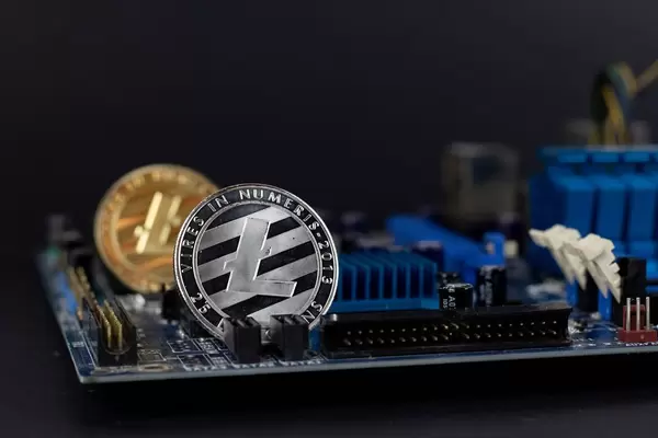 Litecoin auf einer Hauptplatine