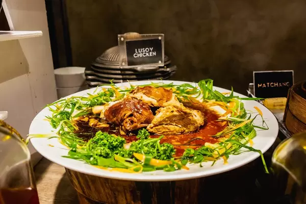 Local chicken dish with vegetables