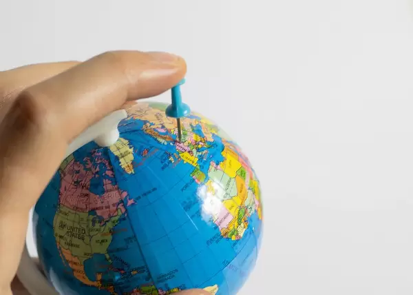 Location Germnay. Blue pin on the map.