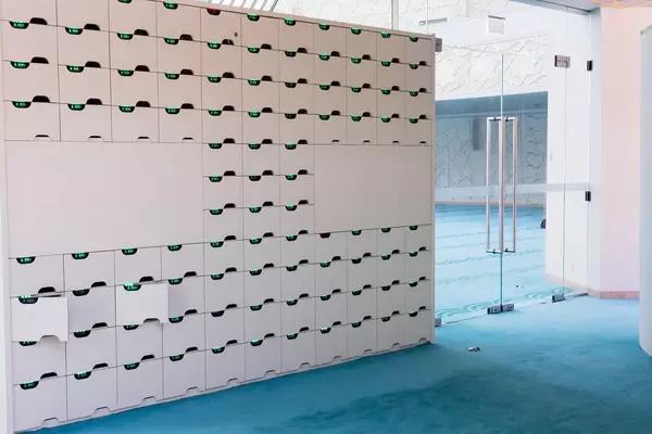 Lockers in the Mosque in Ehrenfeld, Cologne