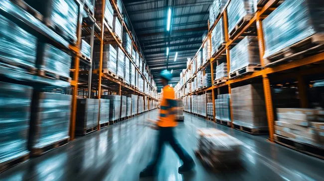 Logistikzentrum in Bewegung: Lageroptimierung und Effizienz