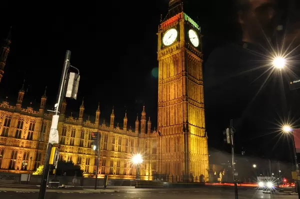 Londoner Big Ben bei Nacht