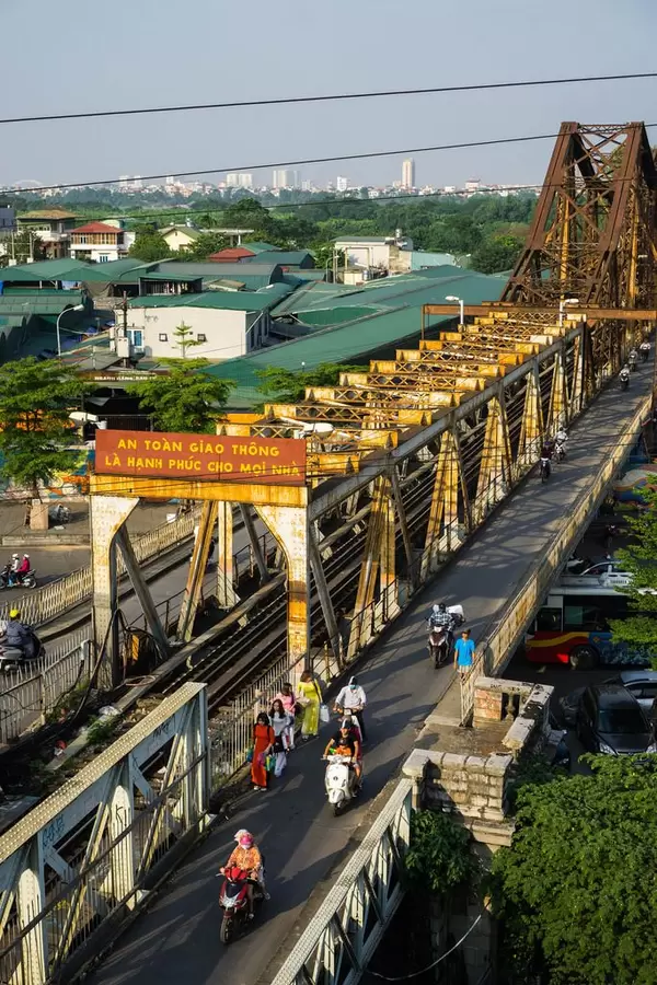 Long Bien Bridge View in Hanoi