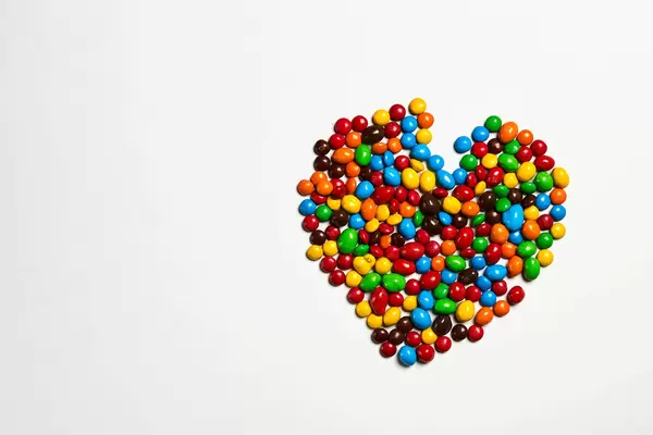 Love M and M sweet candies
