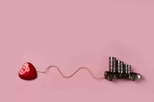 Love machine, or just married or wedding concept