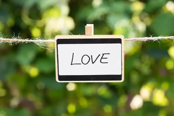 Love written on a plate