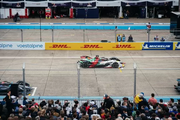 Lucas di Grassi at his starting position at Berlin E-Prix