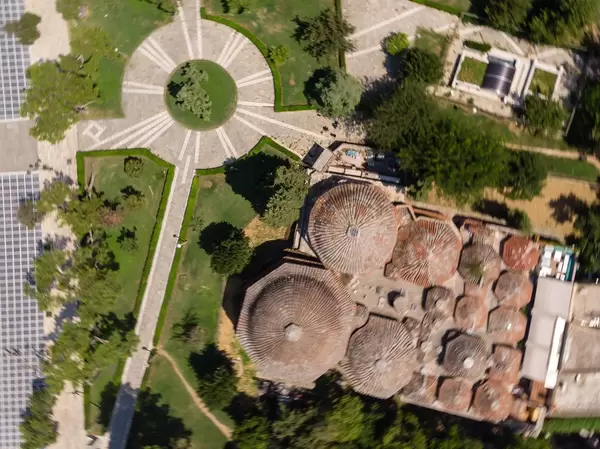 Luftbild der Badeanlage Bey Hamam in Thessaloniki